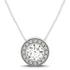 Diamond Halo with Center Bezel in 14k White Gold (5/8 cttw) by Bids.com