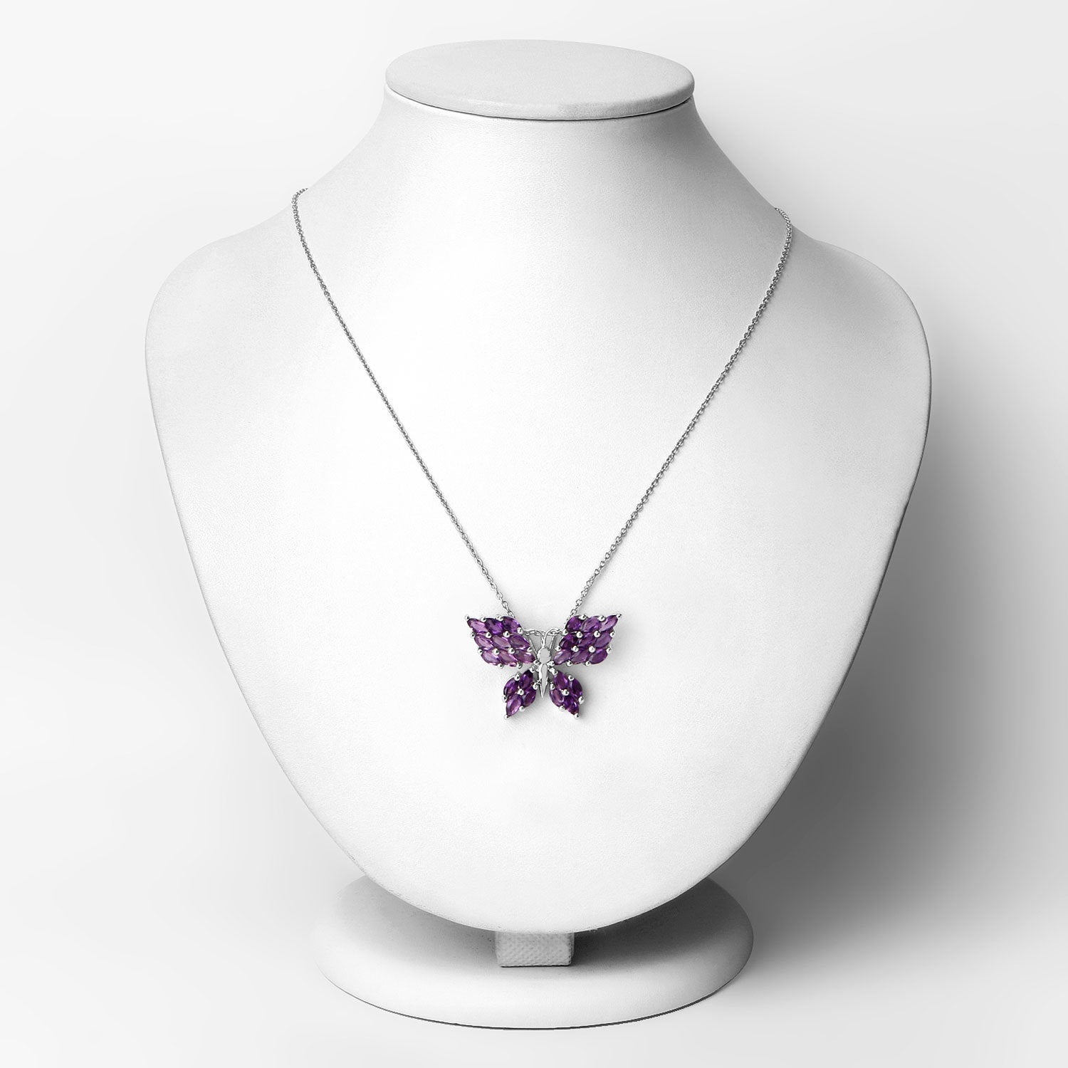 3.90 Carat Genuine Amethyst .925 Sterling Silver Pendant by Bids.com