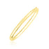 10k Yellow Gold Dome Style Shiny Bangle by Bids.com