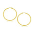 14k Yellow Gold Polished Hoop Earrings (3x30mm) by Bids.com