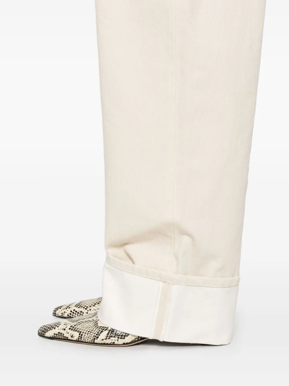 Bottega Veneta Women Back Print Straight Leg Jeans by Luosophy