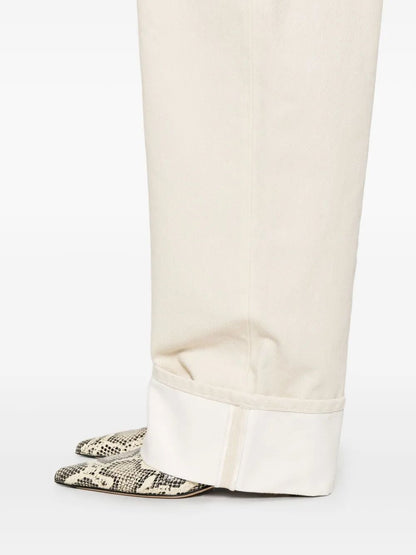 Bottega Veneta Women Back Print Straight Leg Jeans by Luosophy