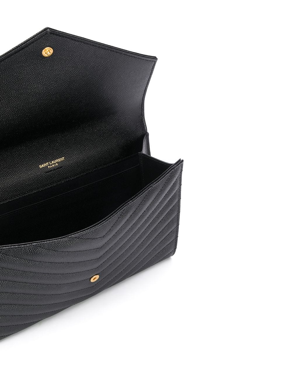 Saint Laurent Women Cassandre Matelassé Flap Pouch In Grain De Poudre Leather by Luosophy