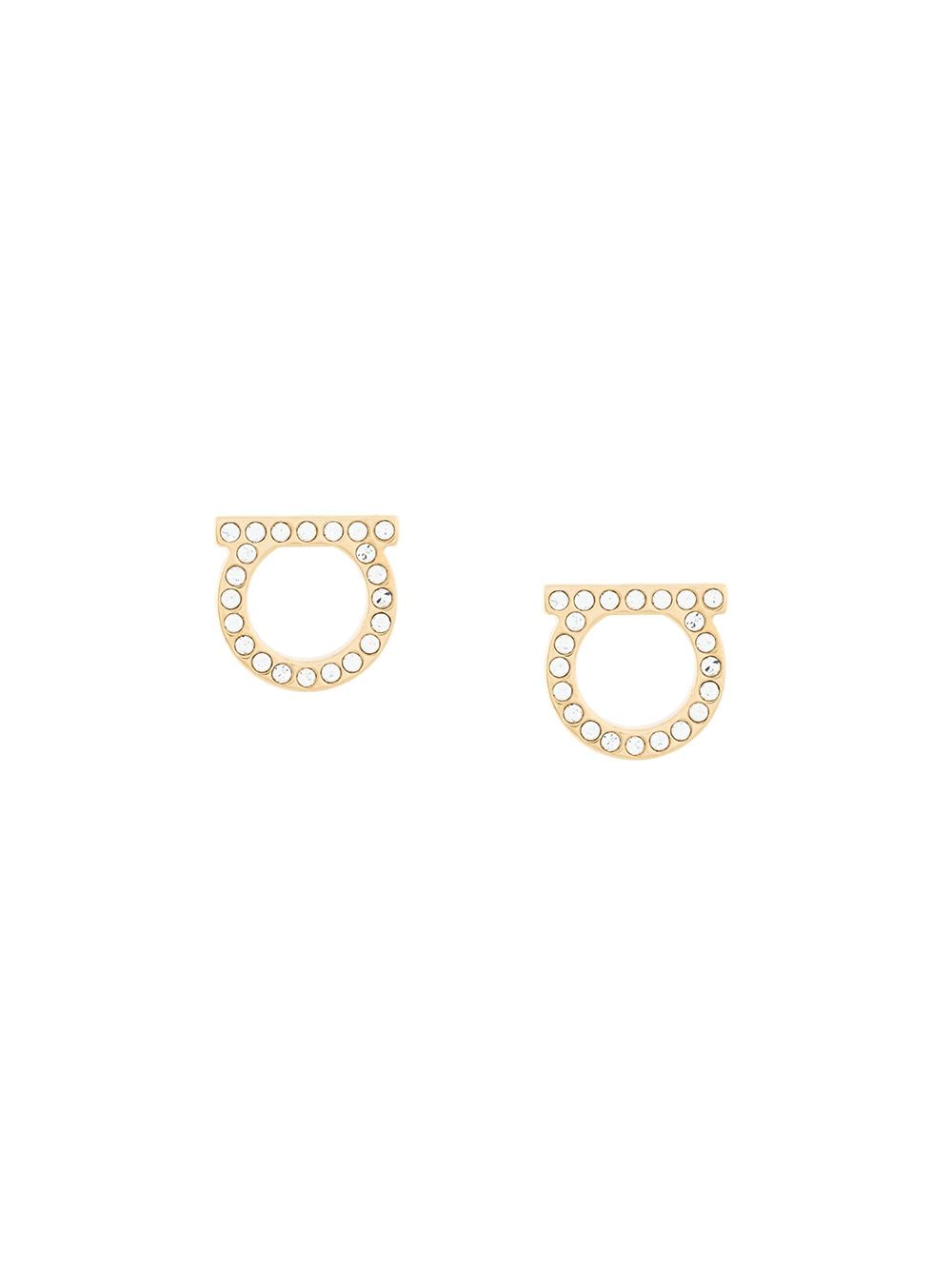 Ferragamo Women Gancini Crystals Earrings - L by Luosophy