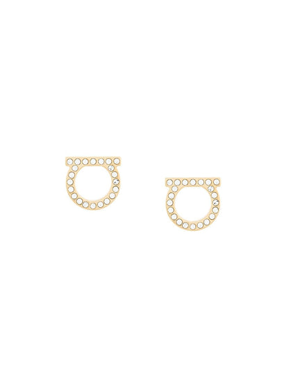Ferragamo Women Gancini Crystals Earrings - L by Luosophy