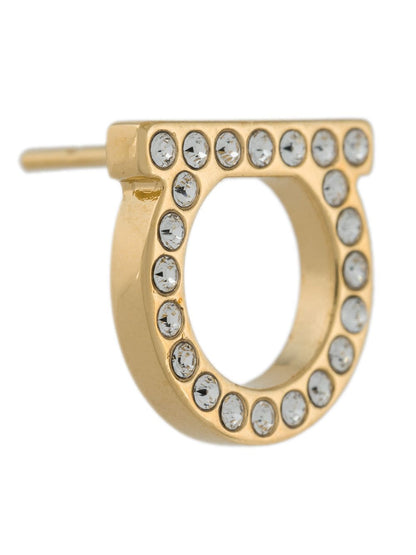 Ferragamo Women Gancini Crystals Earrings - L by Luosophy