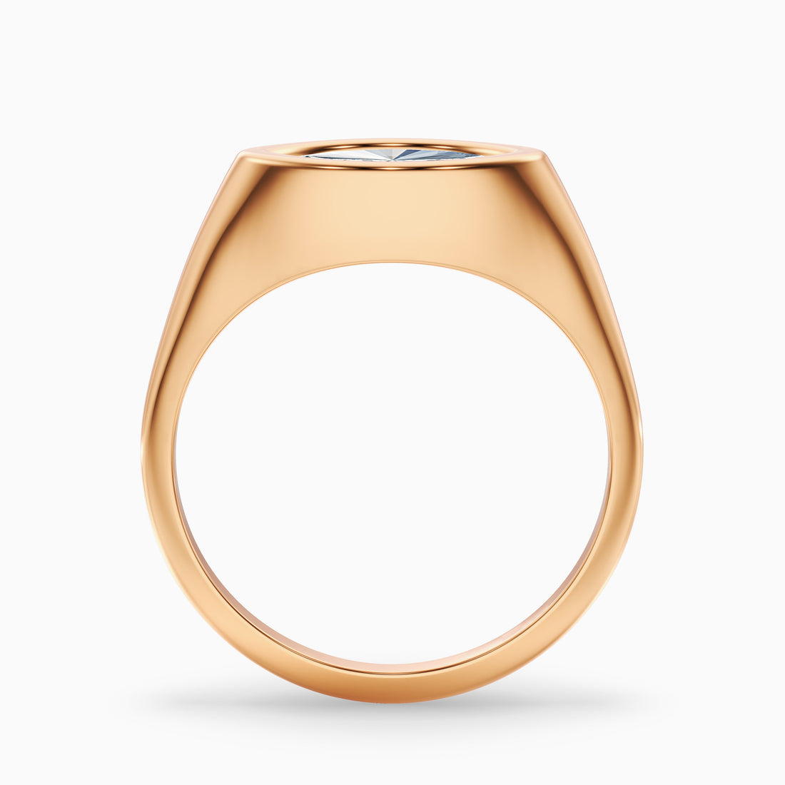 Alina 1.5 Carat Marquise East West Bezel Moissanite Diamond Ring In 14k Rose Gold  DestGlow
