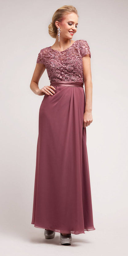 CLEARANCE - Cinderella Divine 1922 Long Dress Short Sleeve (Size 4XL) by DiscountDressShop