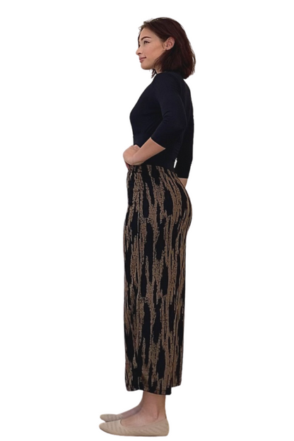 Long Printed Stretch Maxi Pencil Skirt by Kosher Casual USA