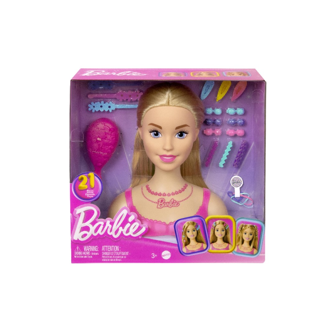 Barbie Styling Head with 21 Hair Accessories (Blonde) by Farmacias Savia