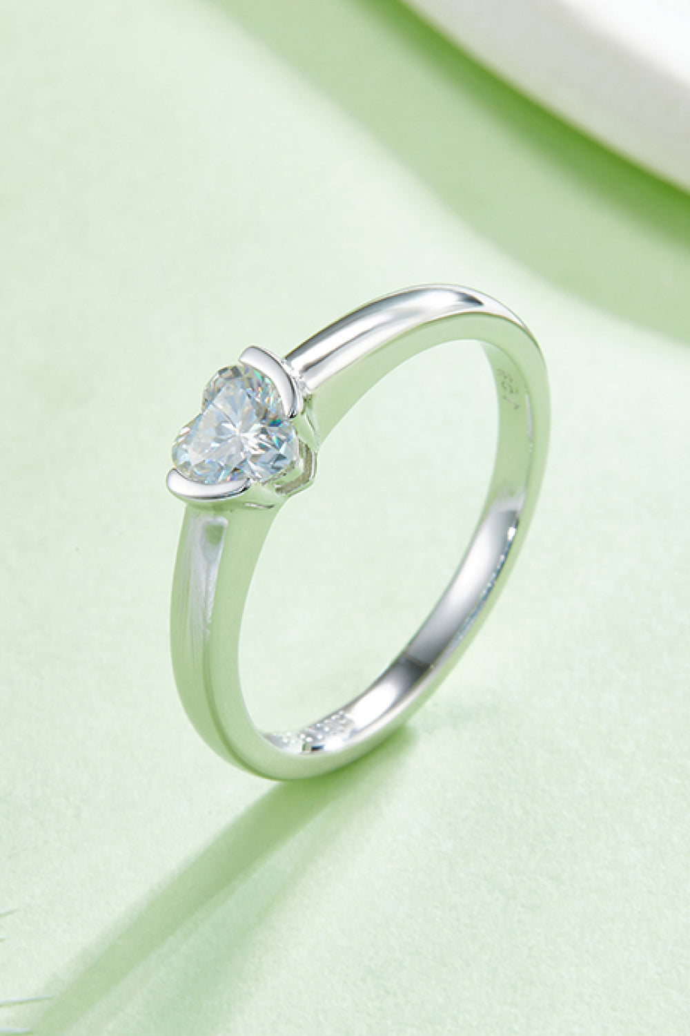 Brilliant Round Cut Sparkala™ Platinum Over Pure Sterling Silver Solitaire Ring by Sparkala