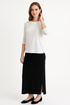 Long Super Stretchy Fitted Maxi Skirt with Side Slits by Kosher Casual USA