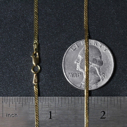 14k Yellow Gold Super Flex Herringbone Chain (1.50 mm)  DestGlow