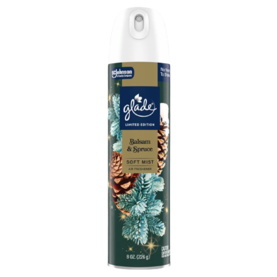 Glade Aerosol Pine Balm &amp; Spruce Air Freshener (8oz)