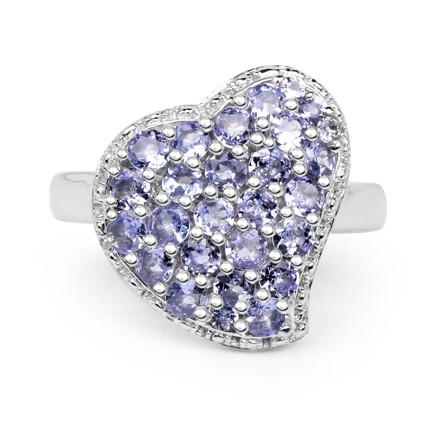 1.63 Carat Genuine Tanzanite .925 Sterling Silver Ring by Bids.com