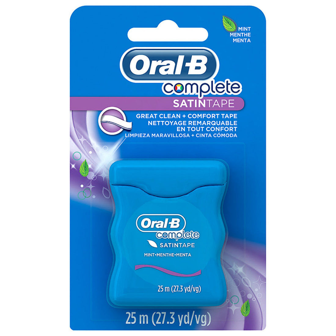 Oral-B Complete Satin Tape Dental Floss, Mint, 25 M by Pasteur Pharmacy