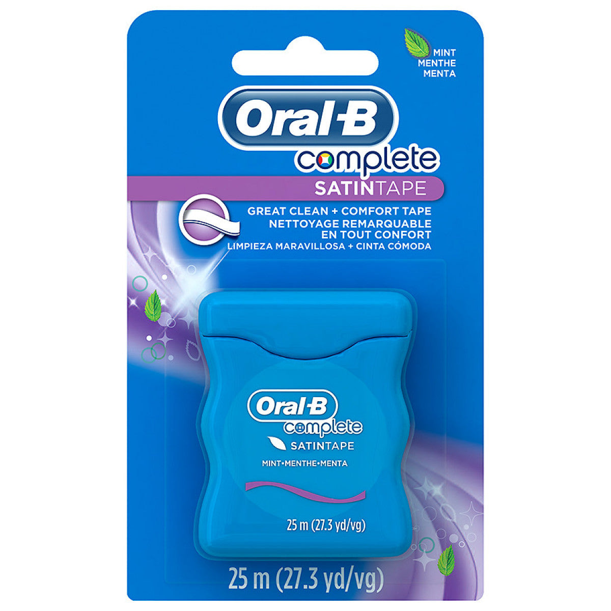 Oral-B Complete Satin Tape Dental Floss, Mint, 25 M by Pasteur Pharmacy