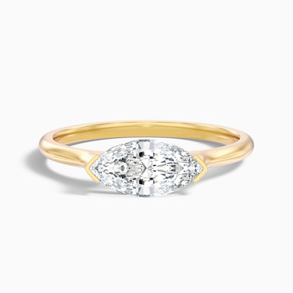 Blyth 3.5 Carat Marquise East West Moissanite Diamond Ring in 925 Sterling Silver
