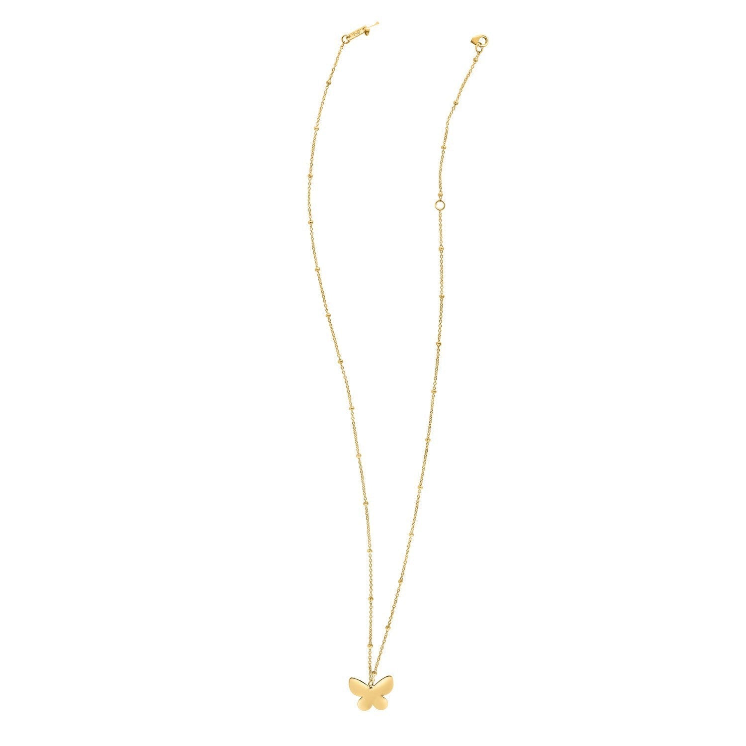 14k Yellow Gold Ppillon Butterfly Necklace