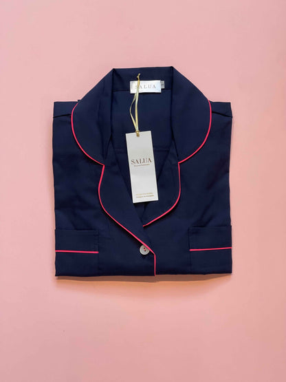 Classic Woven Cotton Pajama Set