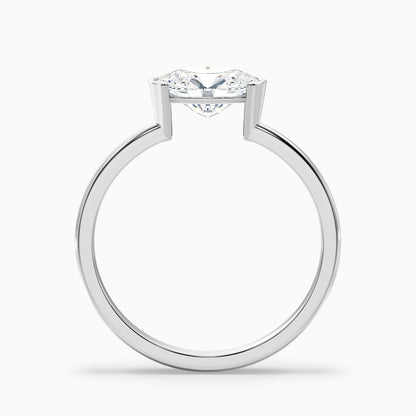 Blyth 5 Carat Oval Cut East West Lab Grown Diamond Ring in 14k Rose Gold
