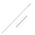 2.0mm 14k White Gold Solid Diamond Cut Rope Chain by Bids.com
