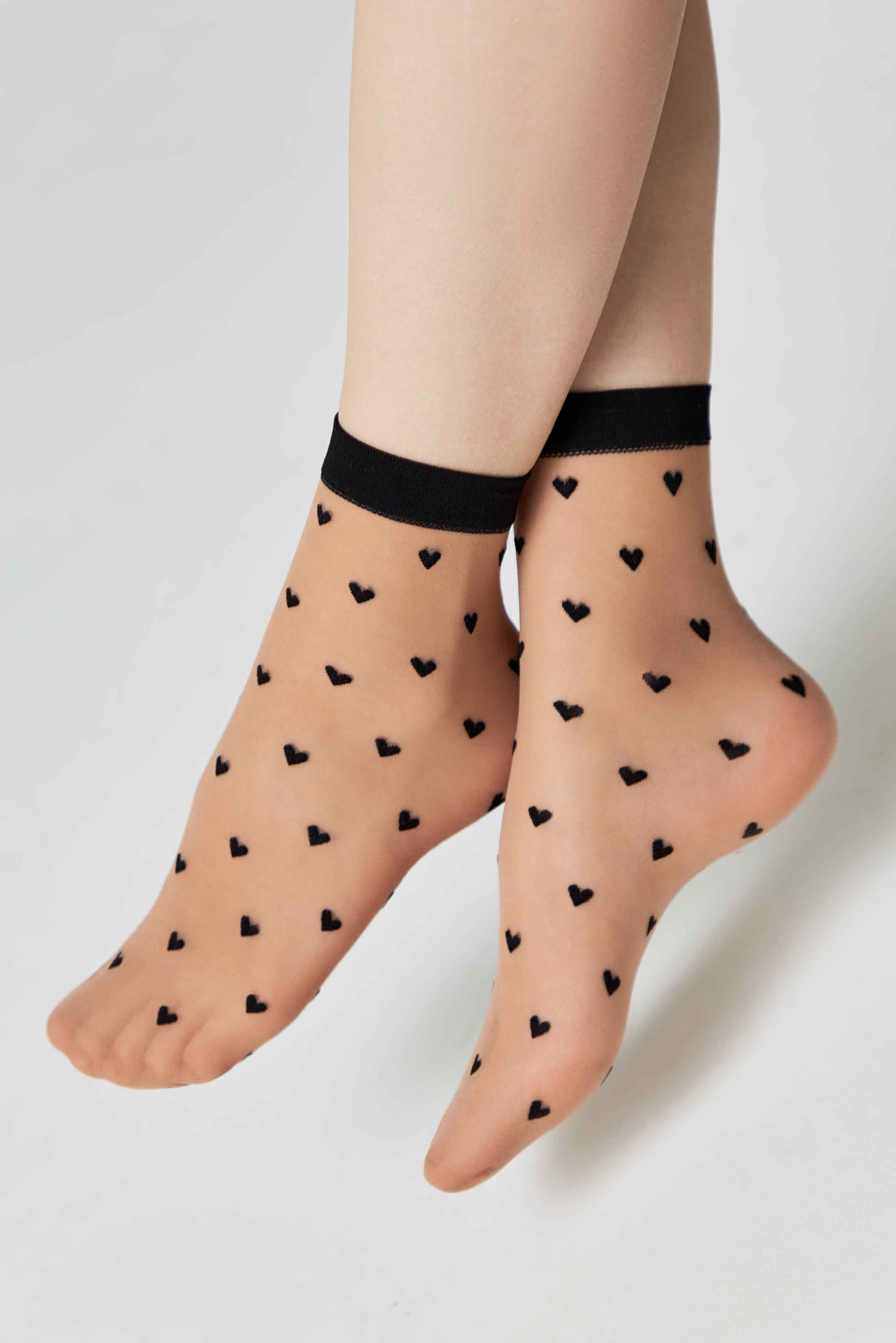 Socks Conte Fantasy - Hearts Pattern