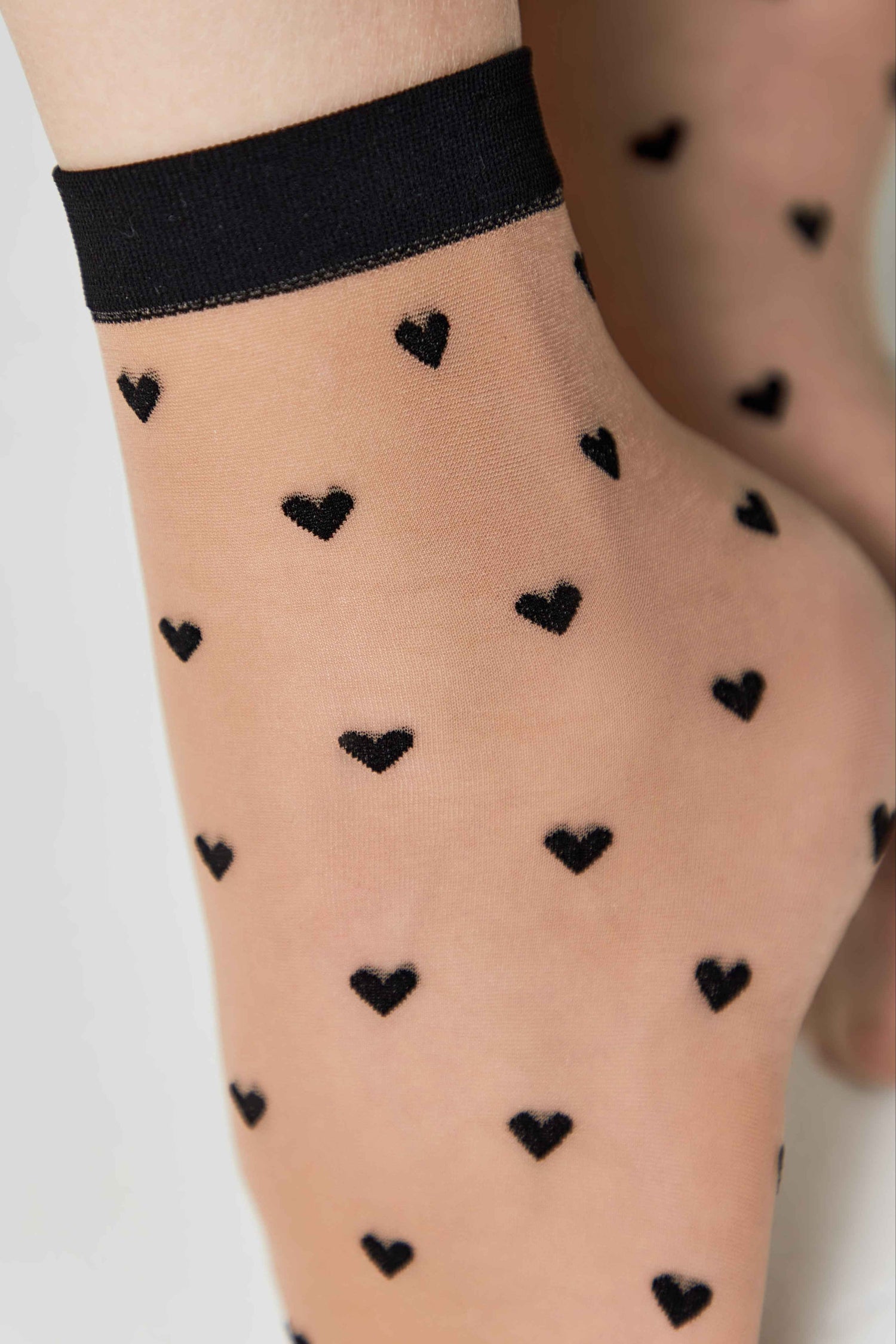 Socks Conte Fantasy - Hearts Pattern