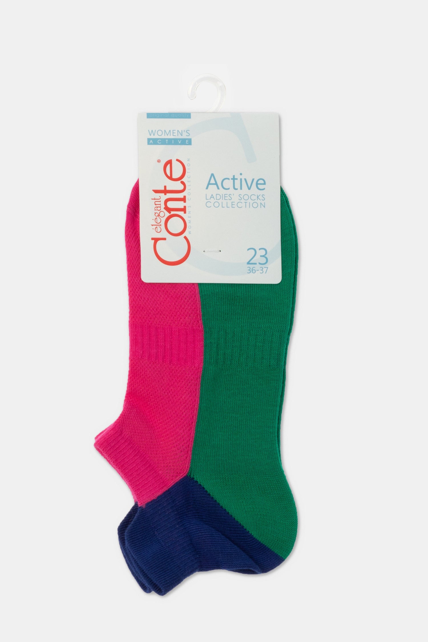 Cotton Ankle Socks Conte Active - With a "Tongue" 393