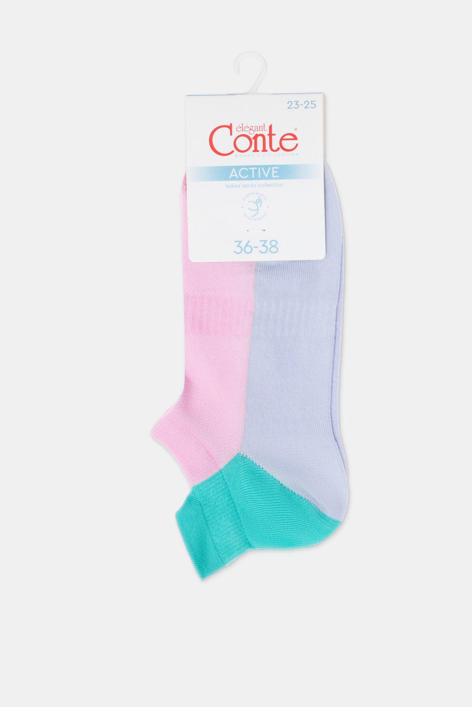 Cotton Ankle Socks Conte Active - With a "Tongue" 393