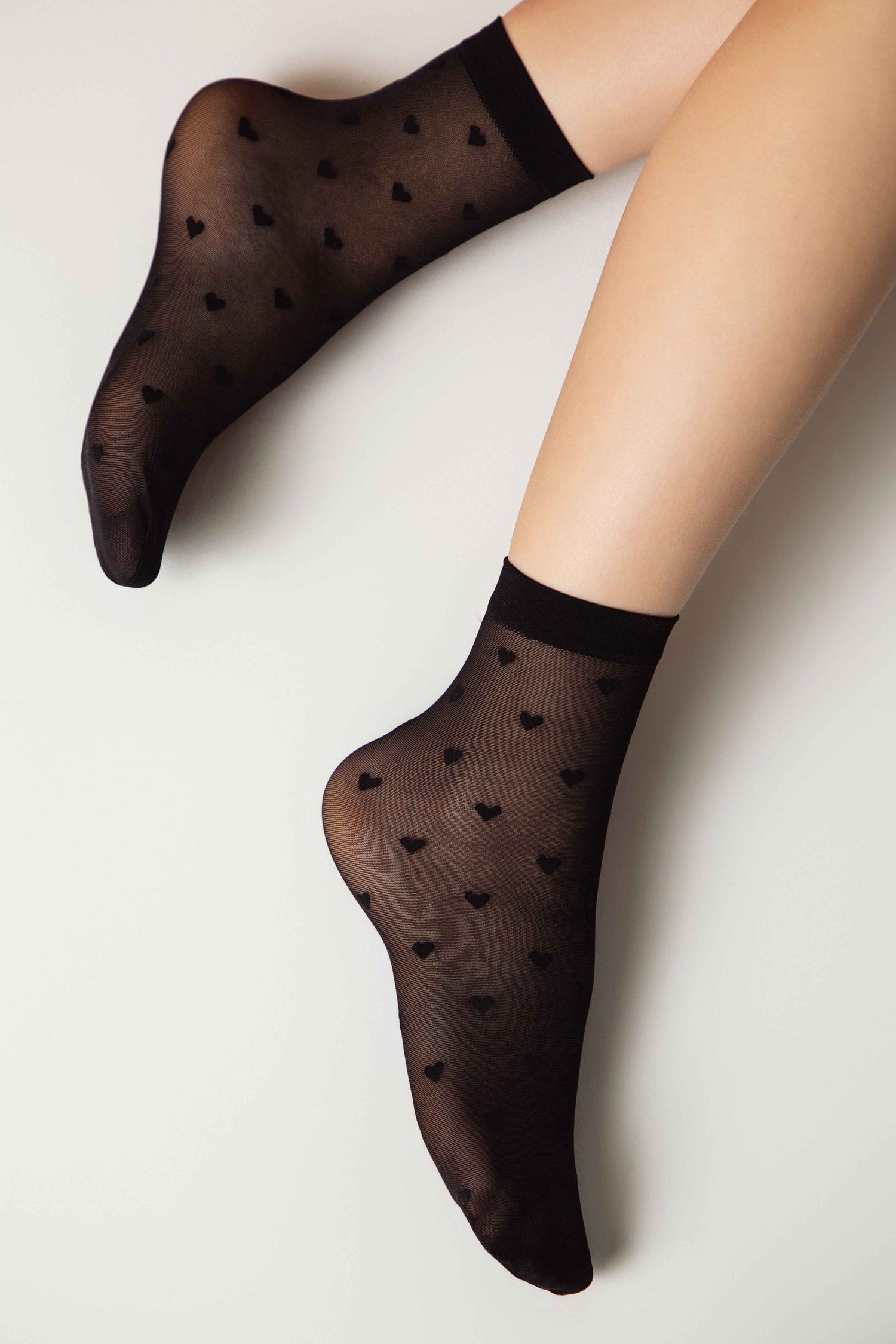 Socks Conte Fantasy - Hearts Pattern