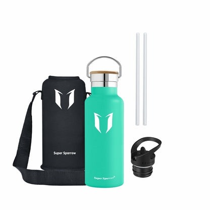 Insulated Stainless Steel Water Bottle - 17oz/500ml Double Wall Vacuum Flask