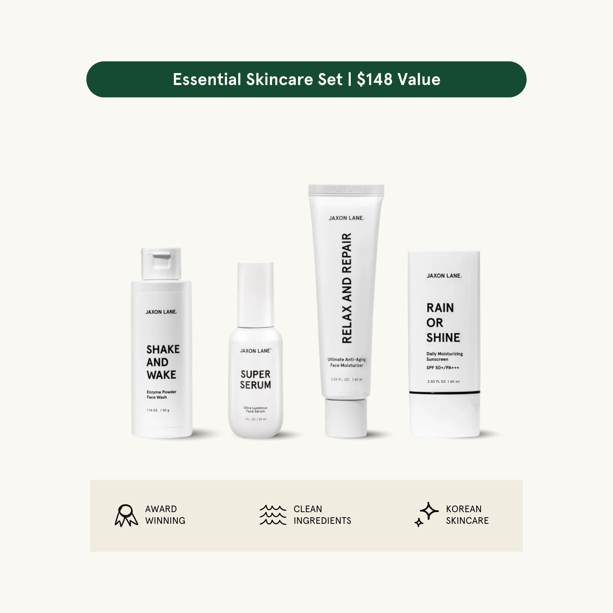 Essential Skincare Set - Daily Routine by JAXON LANE