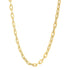14k Yellow Gold Oval Domed Paperclip Chain Necklace (5.30 mm) by Bids.com