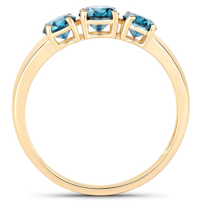 1.03 Carat Genuine Blue Diamond 14K Yellow Gold Ring by Bids.com