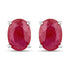 1.70 Carat Genuine Ruby 14K White Gold Earrings  DestGlow