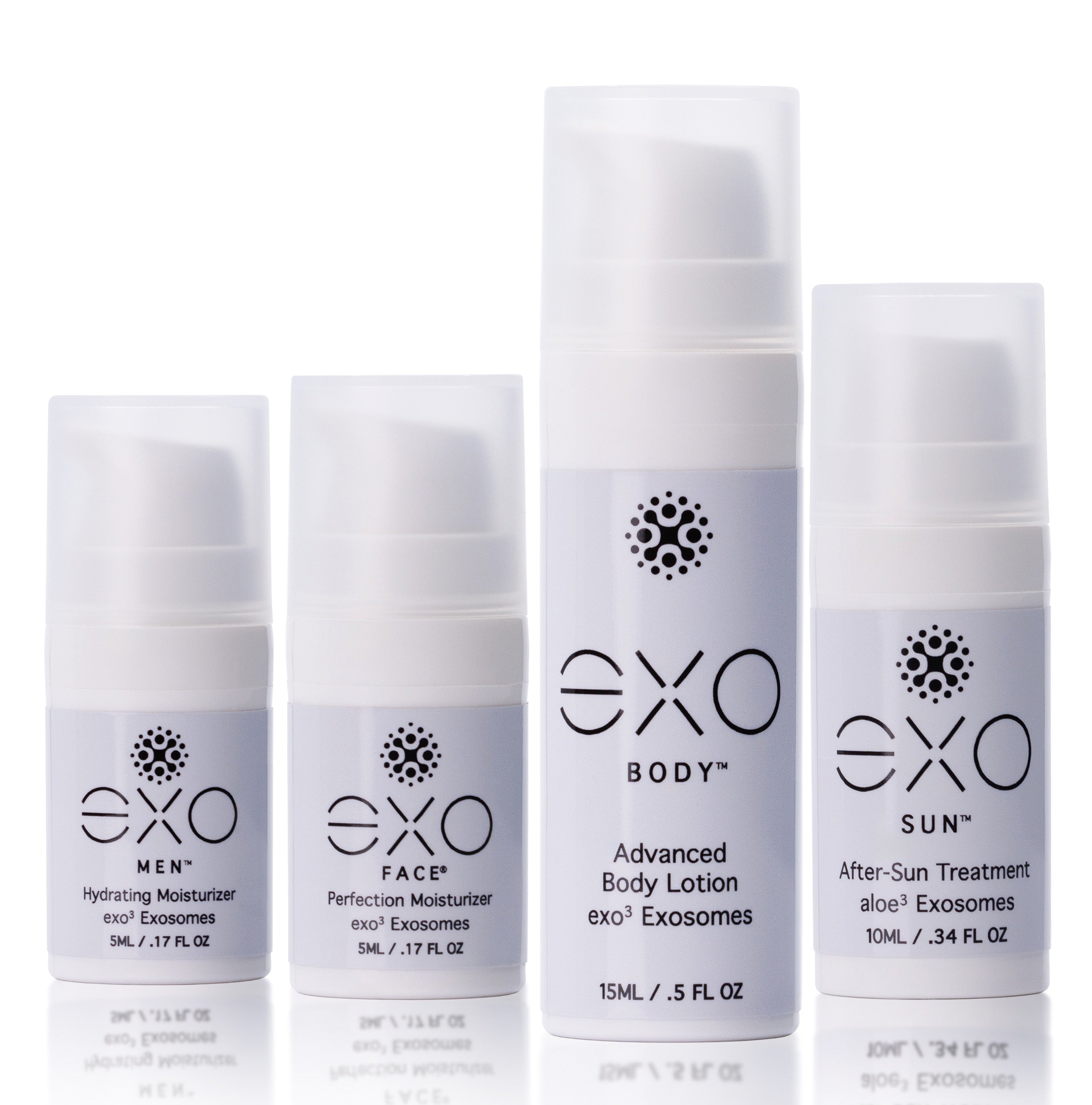 EXO Travel Size Mix, 4 bottles by Exoceuticals