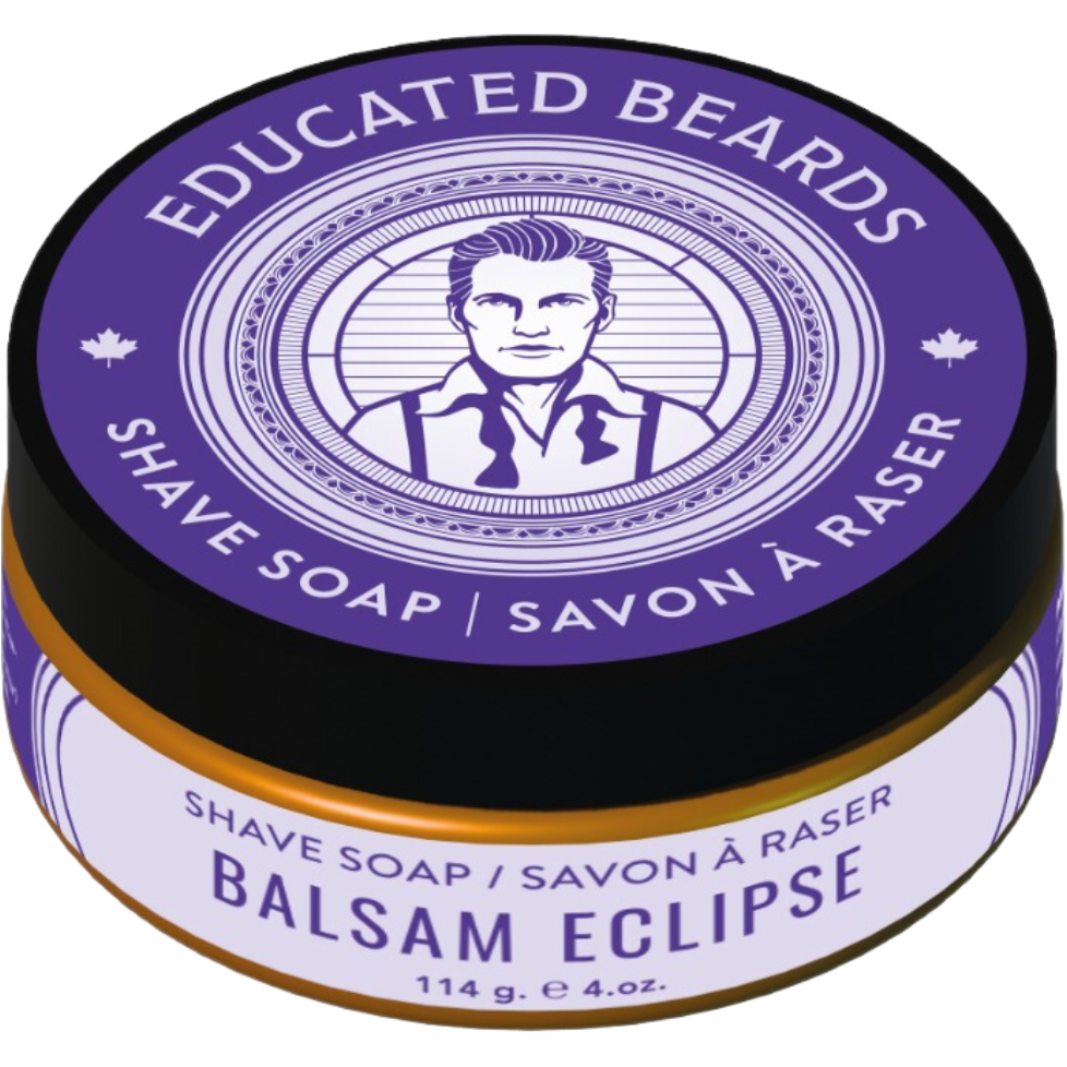 Educated Beards Balsam Eclipse Shave Soap 4 oz by Pasteur Pharmacy