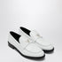 Prada Women White Brushed Leather Loafer by Luosophy