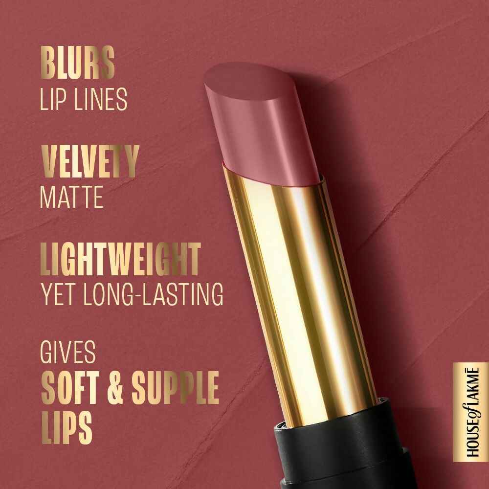 Lakme Absolute Beyond Matte Lipstick - 302 Nude Nectar