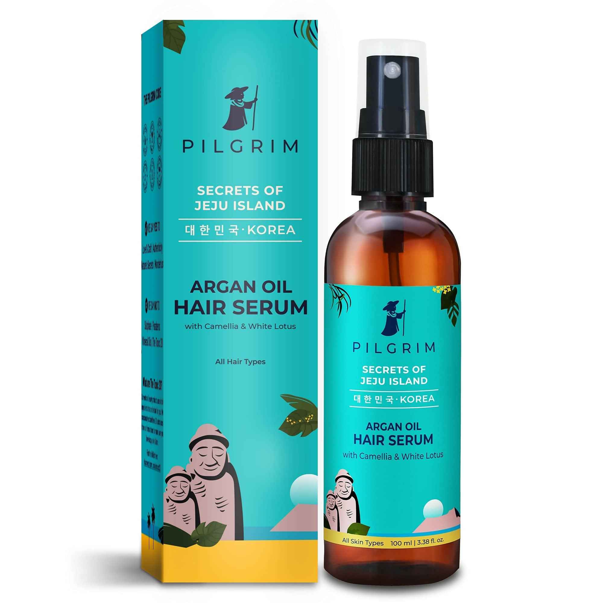 Pilgrim Argan Oil Hair Serum For Dry Frizzy Hair, Hair Smoothing &amp; Soft Hair