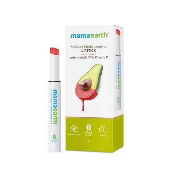 Mamaearth Moisture Matte Long Stay Lipstick-Melon Red - Limited Time Offer
