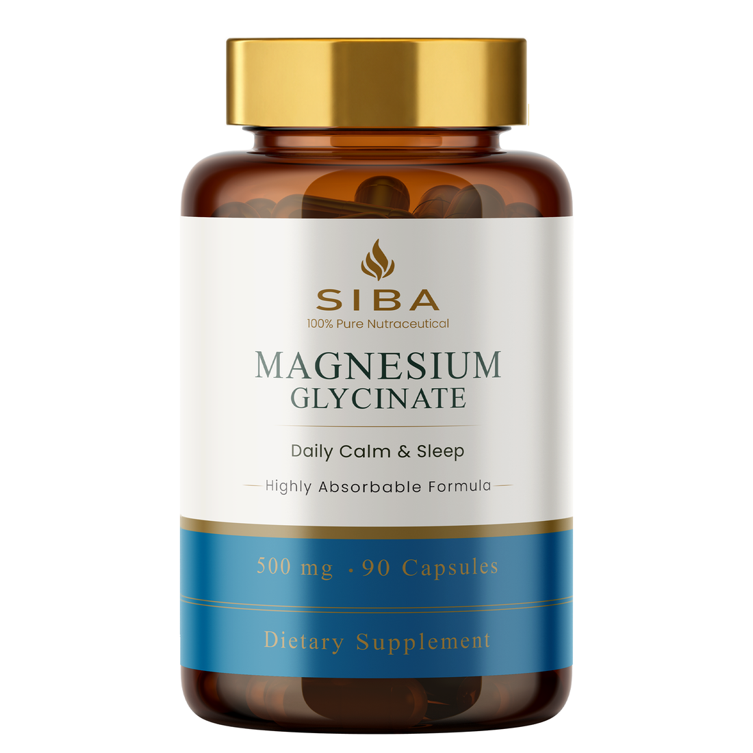 Magnesium Glycinate Capsules by Siba Vitamins Store