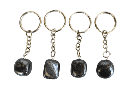 Hematite Key Chain, Gemstone Keychain Crystal Key Ring (Inspiration and Stress Relief)  DestGlow