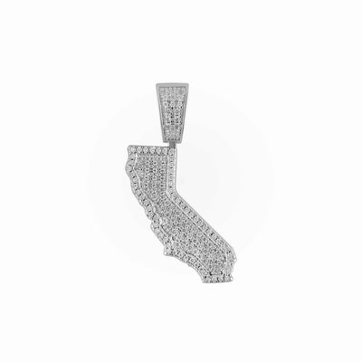 California State Pendant 925 Sterling Silver