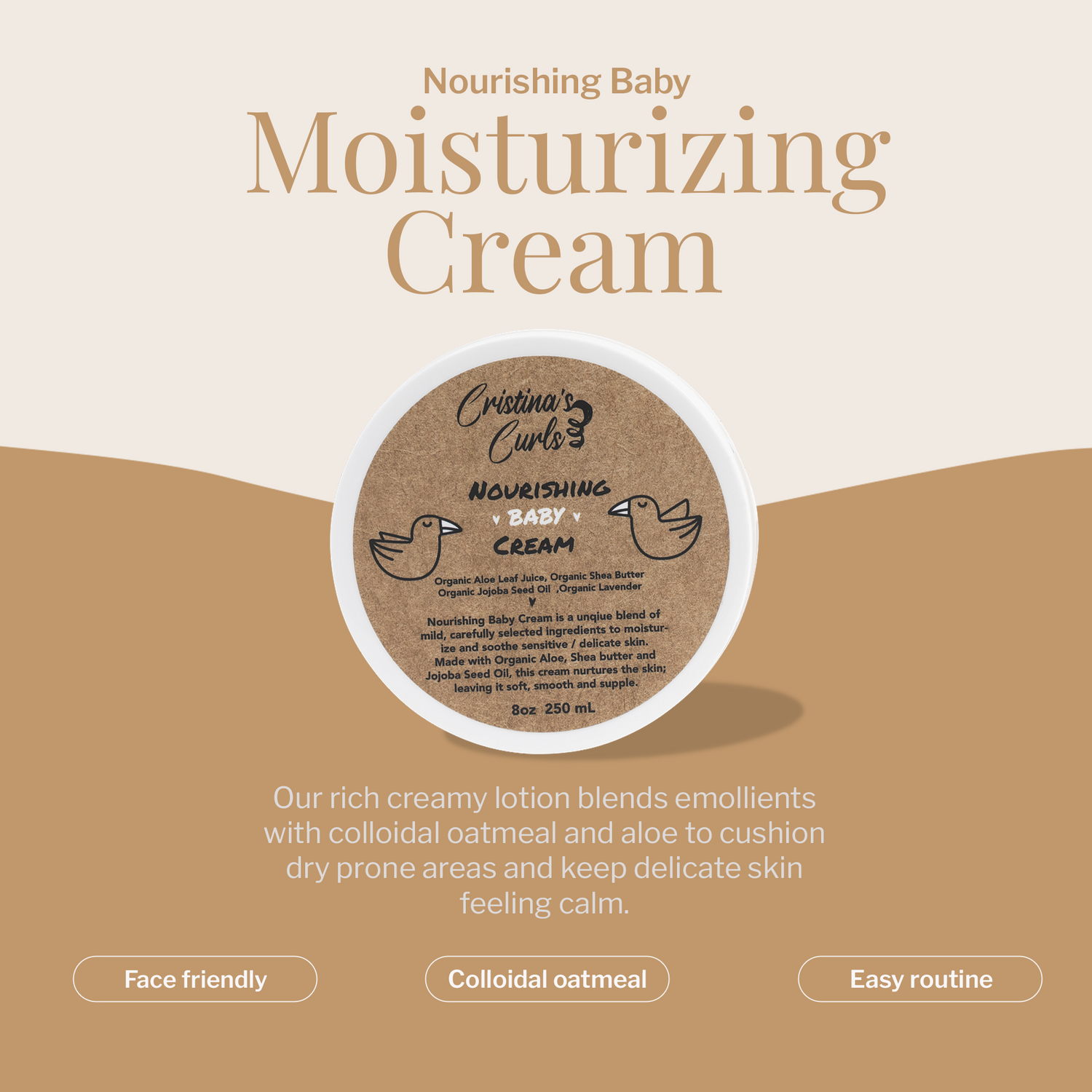 Nourishing Baby Moisturizing Body Cream by Cristina&