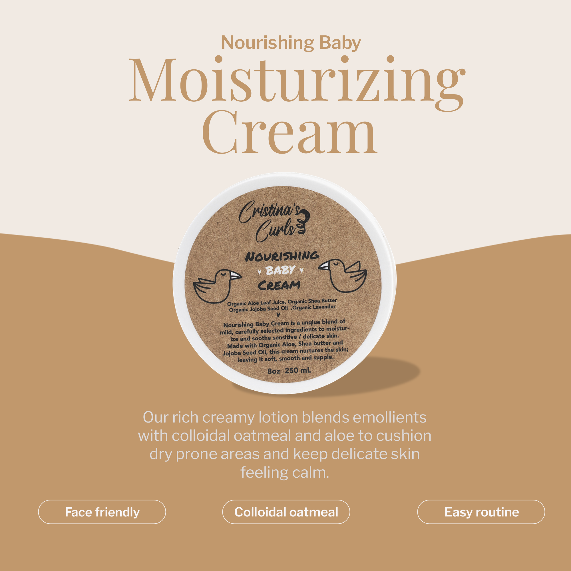 Nourishing Baby Moisturizing Body Cream by Cristina&