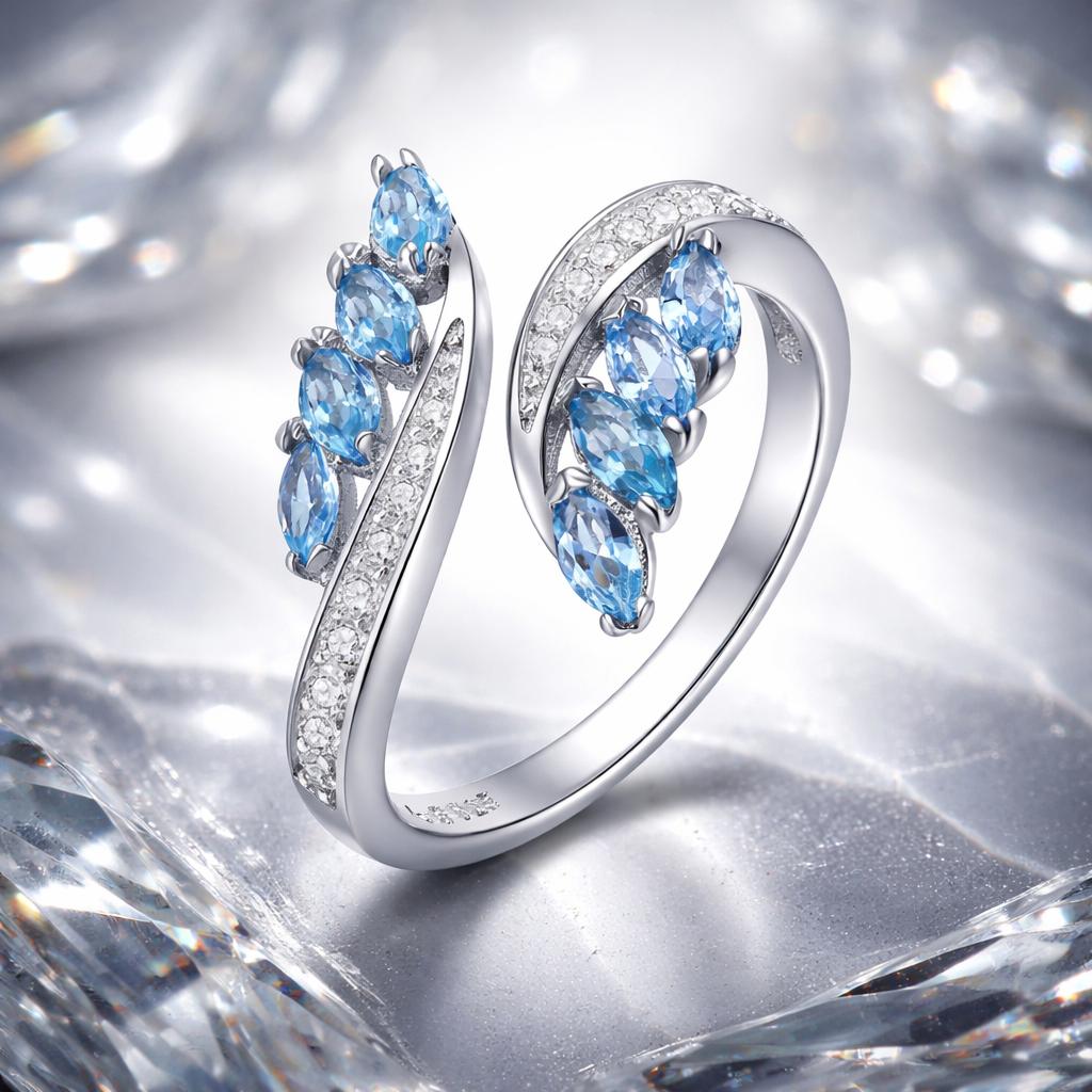 925 Sterling Silver Plated Platinum Pavé CZ Ring for Women  DestGlow