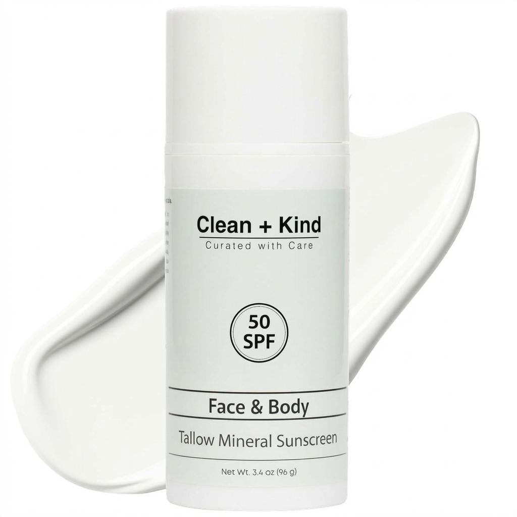 Tallow Mineral Sunscreen by Clean + Kind