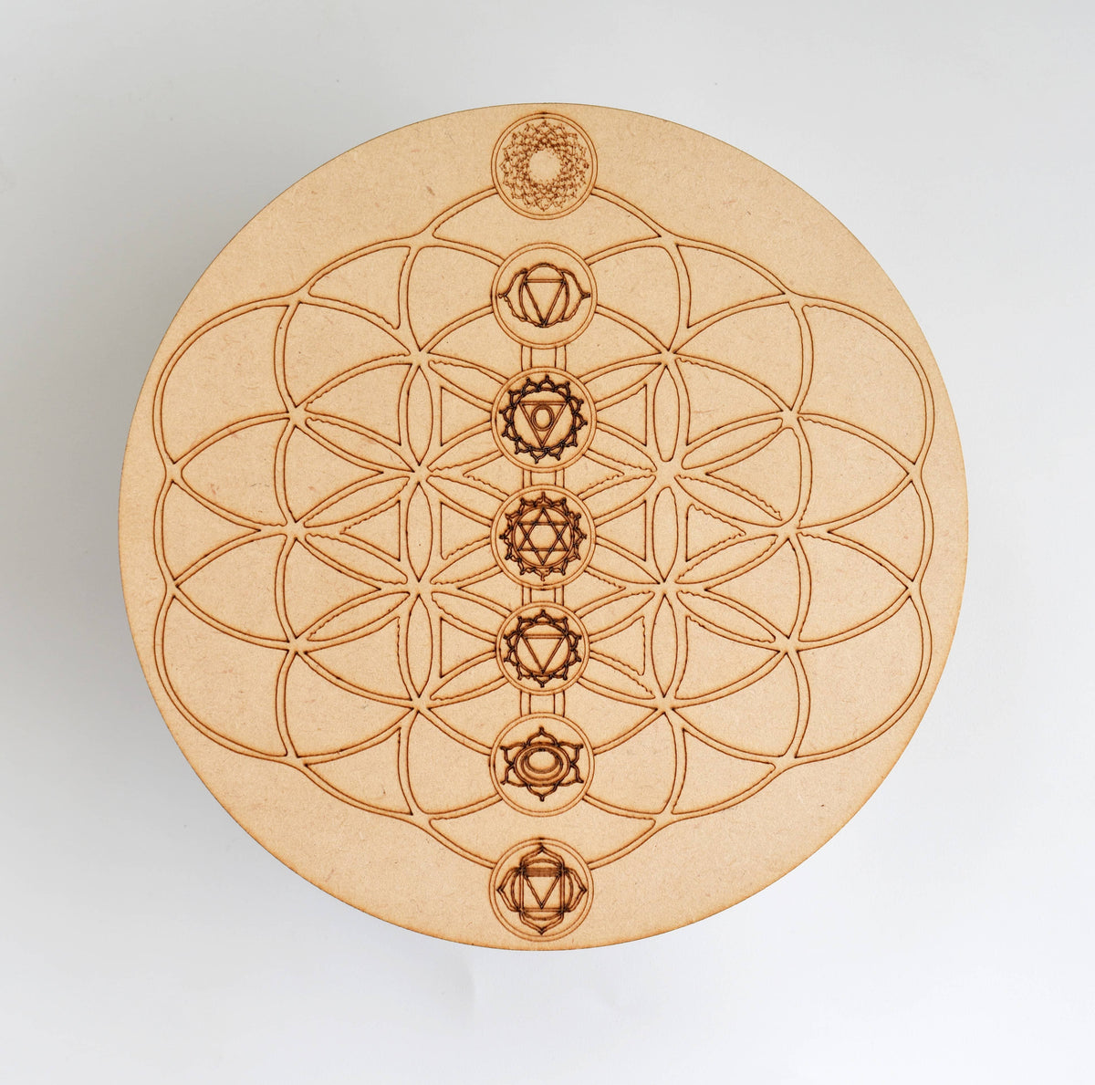 6" Dowsing Pendulum Board, Dowsing Board Grid Board  DestGlow